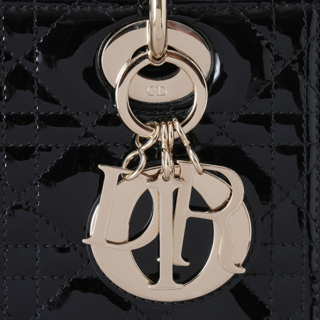 CHRISTIAN DIOR(USED)크리스찬 디올 페이던트 레이디백 미듐